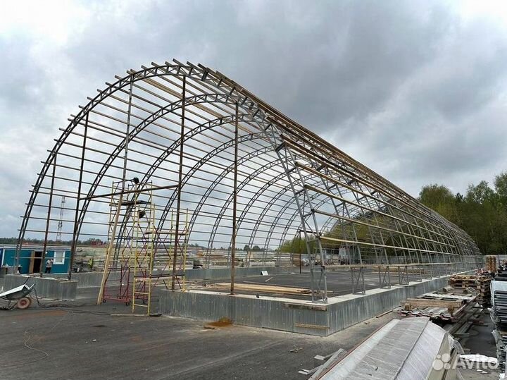 Фермы каркас дуги арки для ангара 9м9000 мм