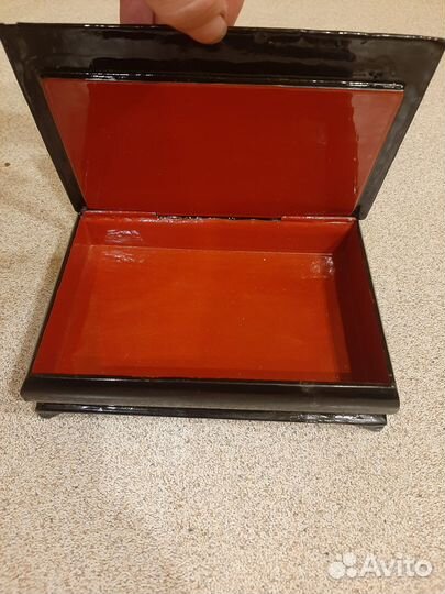 Шкатулка Мстера лаковая миниатюра СССР винтаж