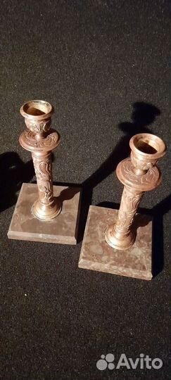 Старинный подсвечник. Бронза