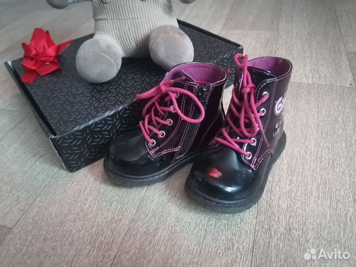 Демисезонные ботинки для девочки 22