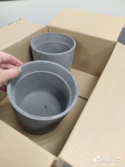 Кашпо из бетона. Бетонное кашпо