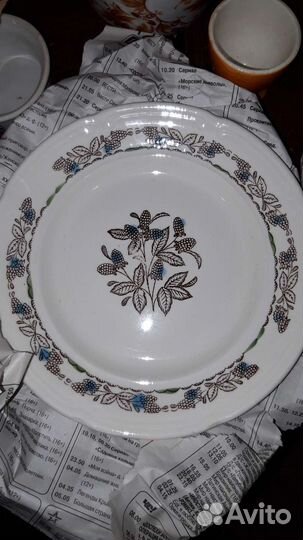 Тарелки фарфор и фаянс СССР