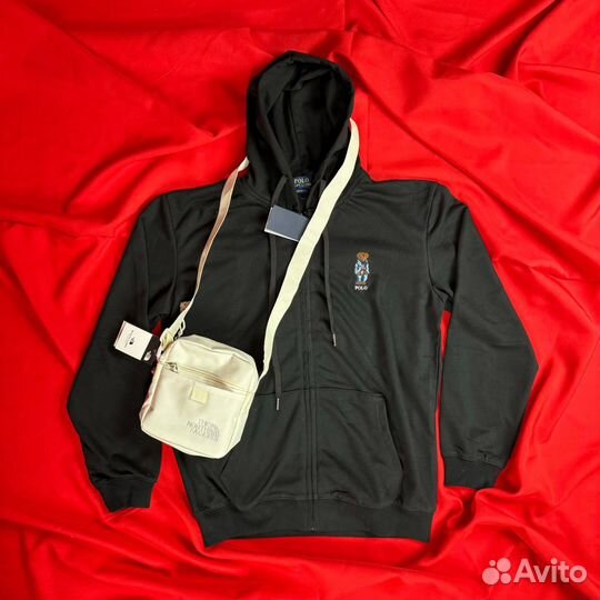 Зип худи Polo ralf lauren с капюшоном