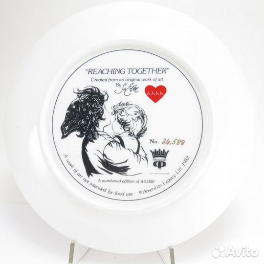 Тарелка Достижение цели сообща Фарфор'82 Сью Этем