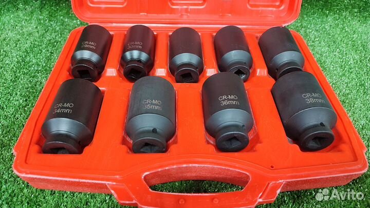 Набор ударных головок 9 предметов 1/2