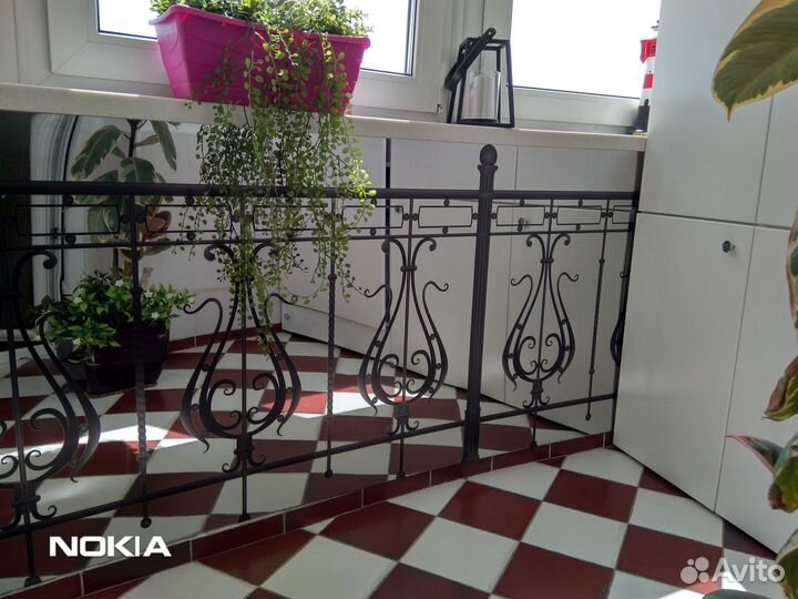 Рисунок кованного заборчика, на листе нержавейки