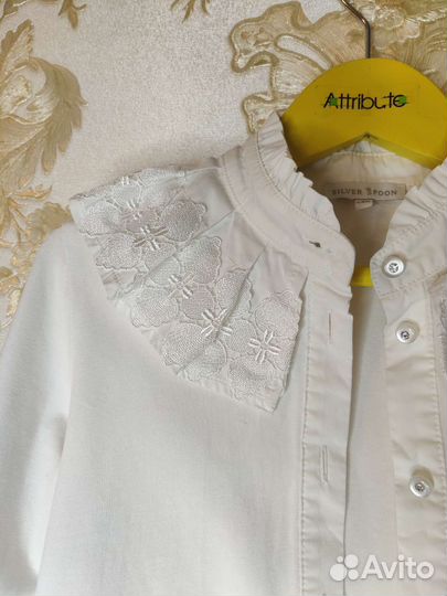 Школьная рубашка для девочки silver spoon 140
