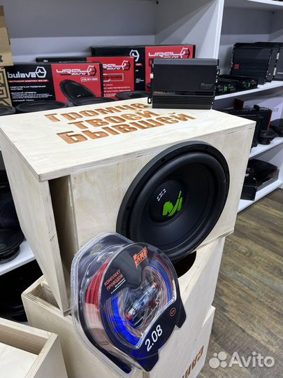 Сабвуфер alphard в сборе с усилителем и коробом
