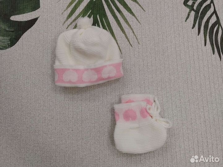 Новый вязаный костюм детский 74