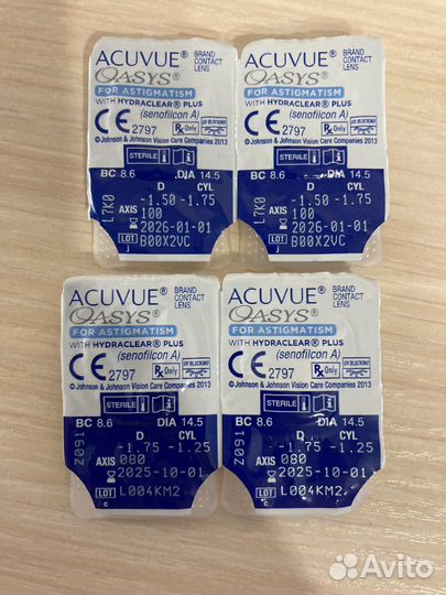 Линзы acuvue oasys для астигматиков