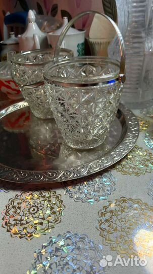 Ведёрко для льда времен СССР. Стекло