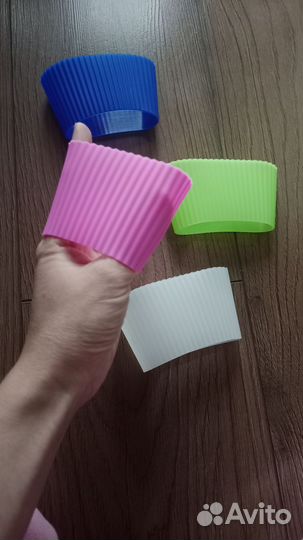 Манжеты силиконовые для стаканов под горячее