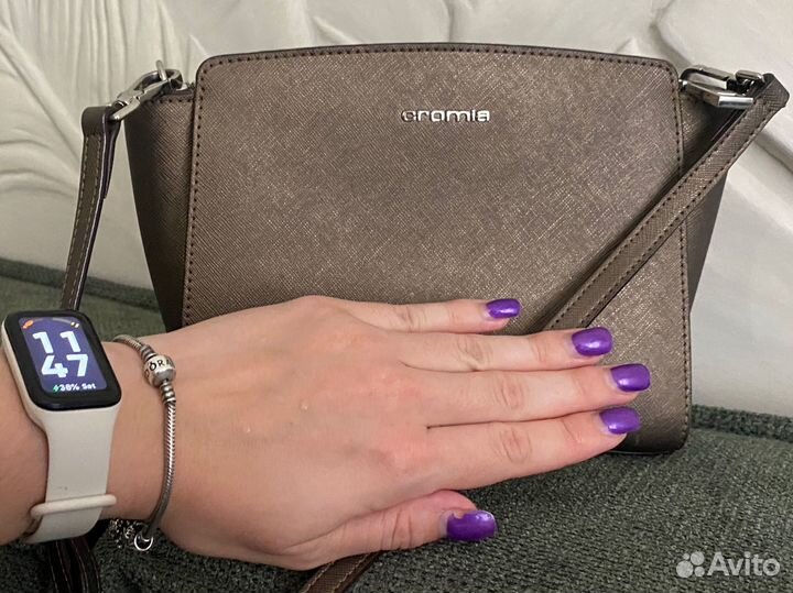 Сумка cromia натуральная кожа сафьяновая