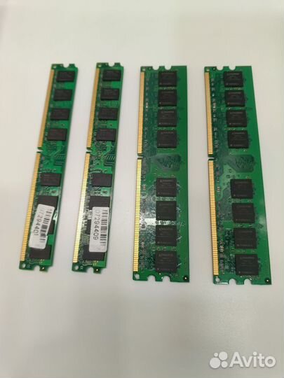 Оперативная память ddr2 8gb 4шт.по 2gb. (Лот)