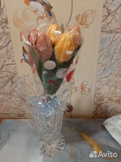 Букеты с шоколадными тюльпанами