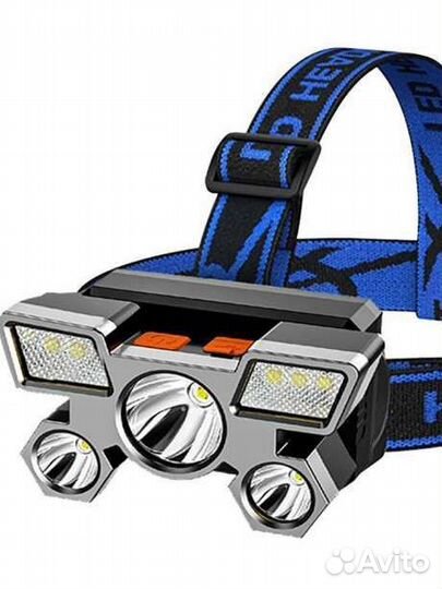 Лёгкий налобный фонарь новый