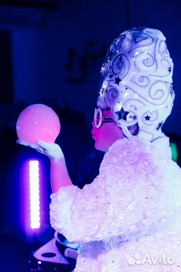 Неоновое шоу пузырей. Безопасное и красивое