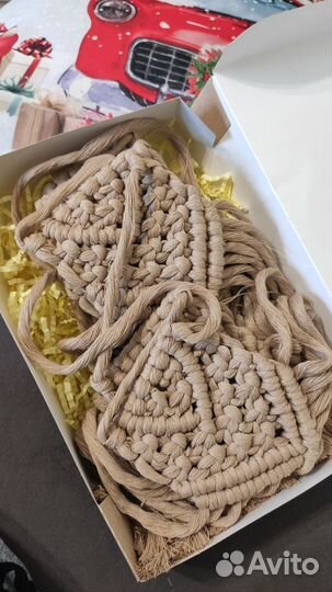 Гирлянда макраме флажки