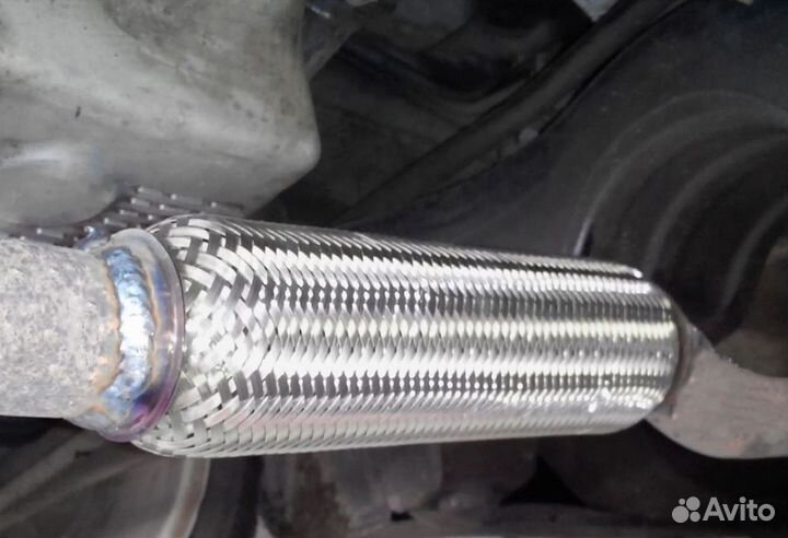 Ремонт гофры глушителя Тайота