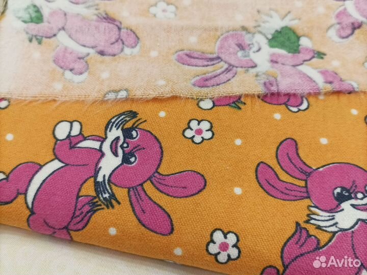 Ткань детская фланель СССР на пелёнки и для шитья