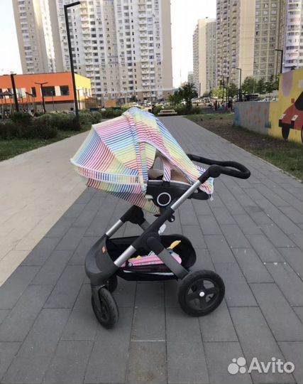 Летний кит на коляску stokke