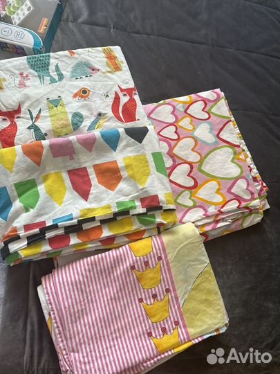 Детское постельное белье икеа б/у