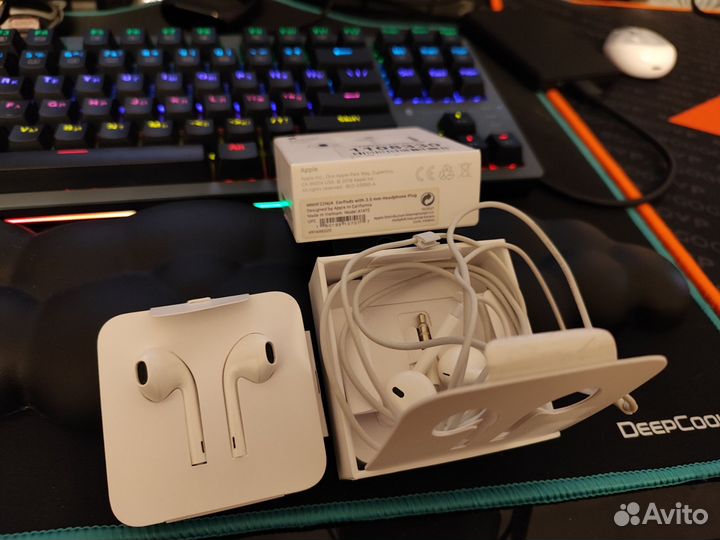 Оригинальные наушники apple earpods