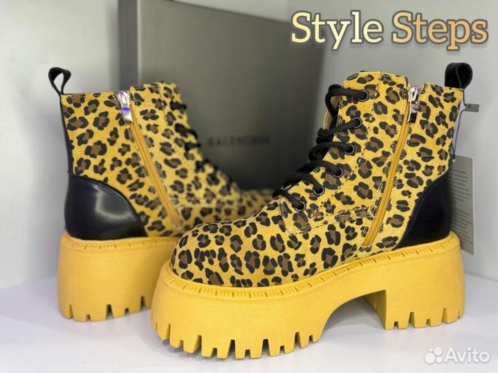 Ботинки Balenciaga леопардовые, женские купить в Москве