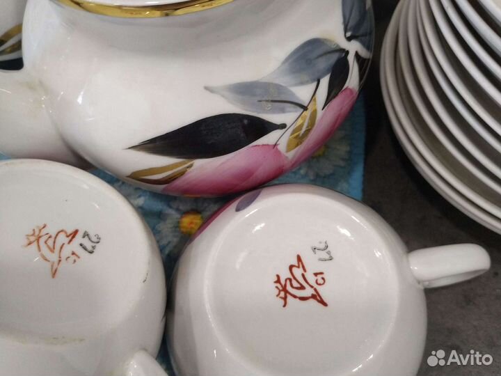 Сервиз чайный яблоко Кузяево СССР