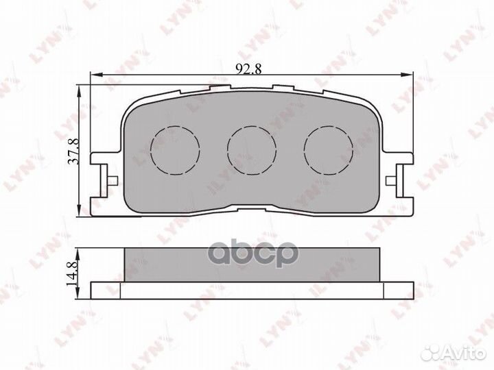 Колодки тормозные задние toyota Camry(V30) 2.4