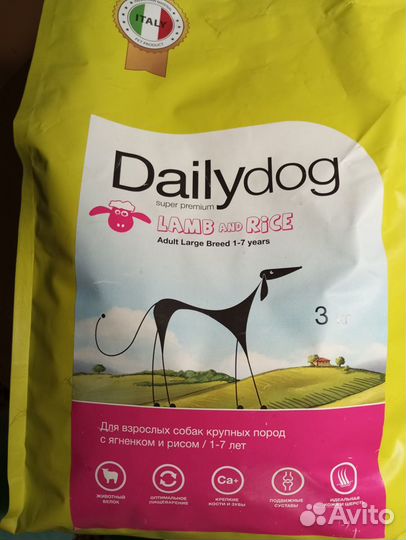 Суперпремиум сухой корм dailydog для собак Италия