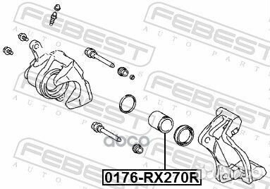Поршень тормозного суппорта зад прав/лев 01