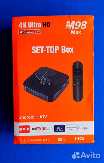 Смарт тв android Transpeed ATV S905Y4 4+32 G голос