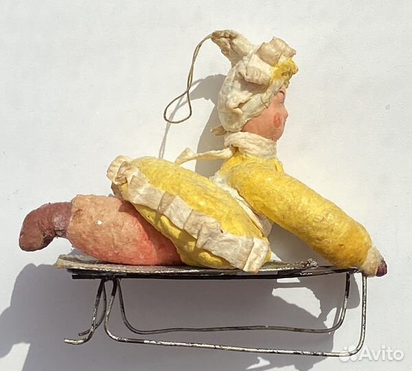 Ватные елочные игрушки СССР