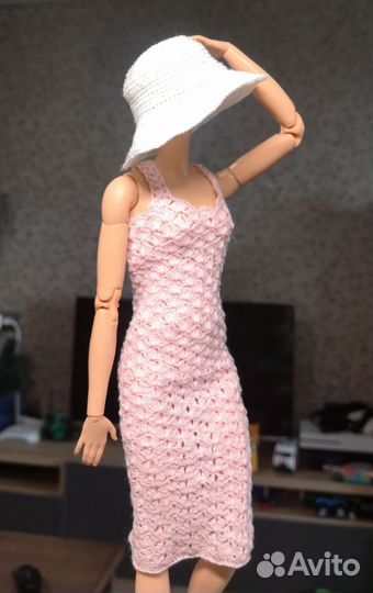 Вязаная одежда для кукол Барби всех типов тел