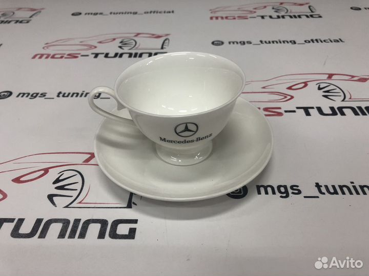 Кружка Mercedes Benz + блюдце