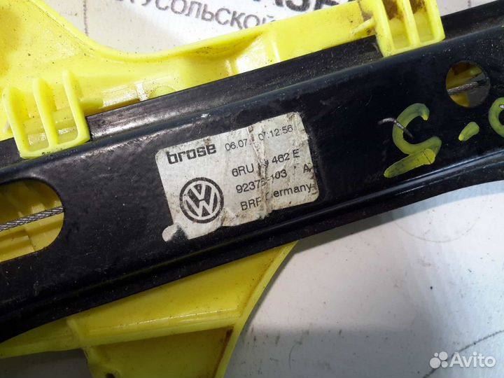 Стеклоподъемник задний правый Volkswagen Polo 5