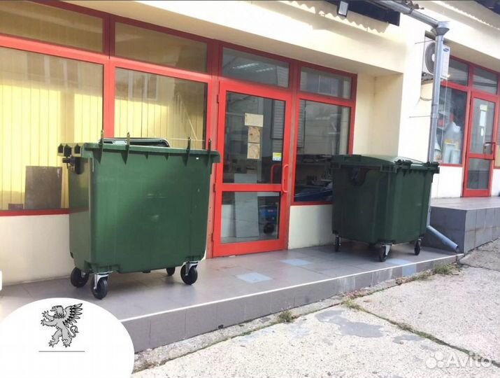 Контейнер для мусора 1100 л 1 куб (Евро контейнер)