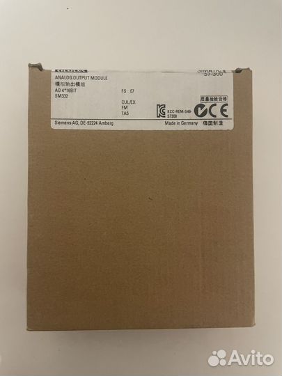 Аналоговый вывод siemens 6ES7332-7ND02-0AB0