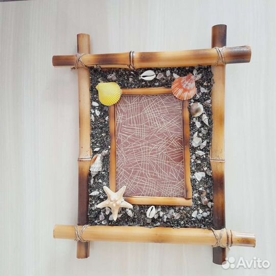 Рамка для фото с ракушками
