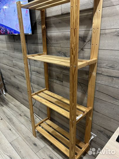 Стеллаж IKEA деревянный