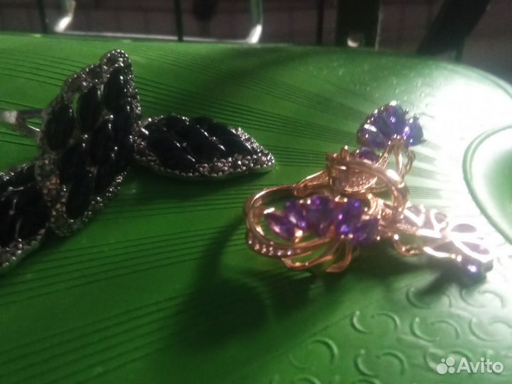 Комплект серьги и кольцо