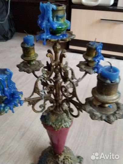 Подсвечник бронза старинный