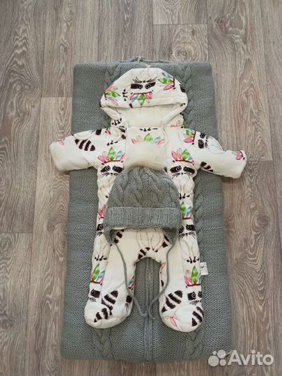 Конверт на выписку зимний для мальчика