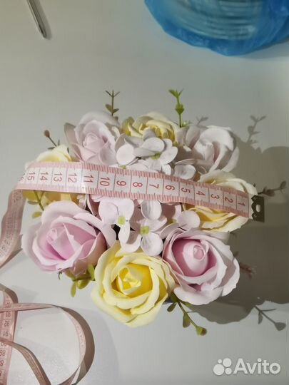 Букет из мыльных роз