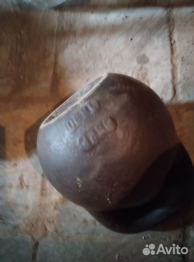 Гиря 17кг с клеймами царскими реритет