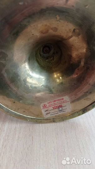 Подсвечник Индия латунь эмаль 34 см