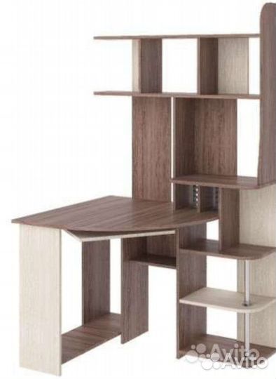 Стол письменный, компьютерный угловой с полками