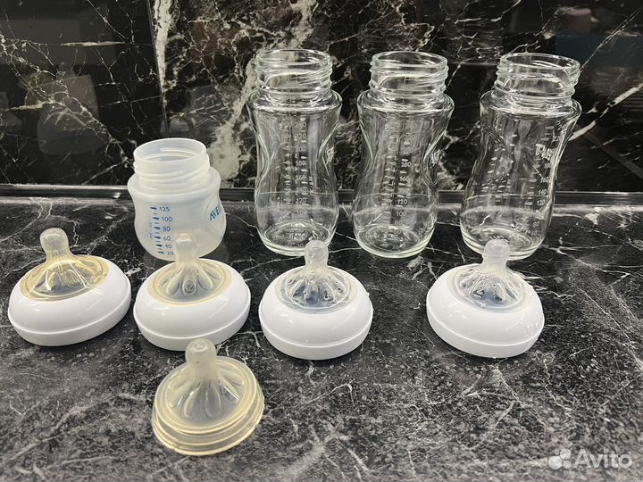 Бутылочки avent стекло