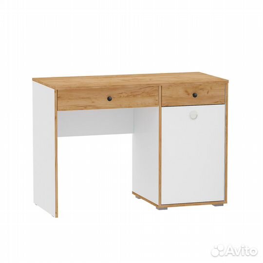 Стол письменный Вуди 12.42 (белый,дуб крафт) (Ц)